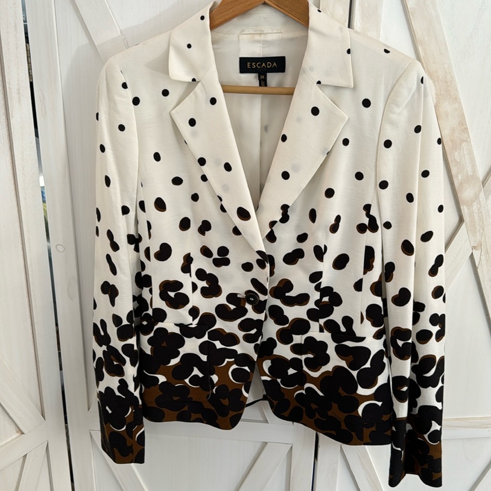 Escada One Button Blazer Jacket - image 1